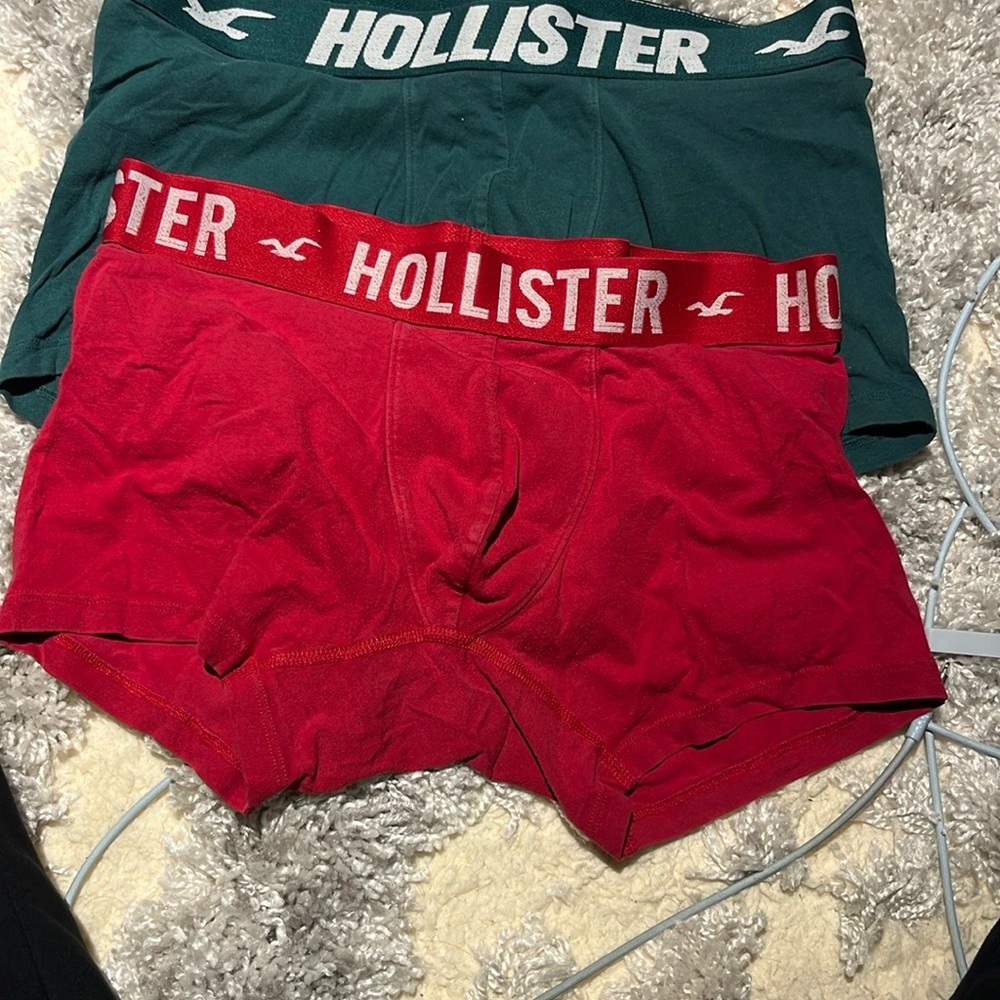 Used Hollister Men's Underwear - Red and Green